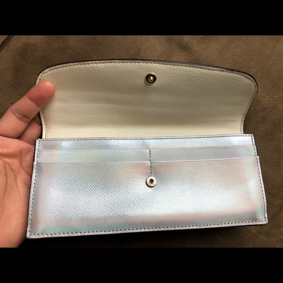 Ultra Rare Coach Iridescent Hologram Holographic Wallet EUC - Picture 7 of 11